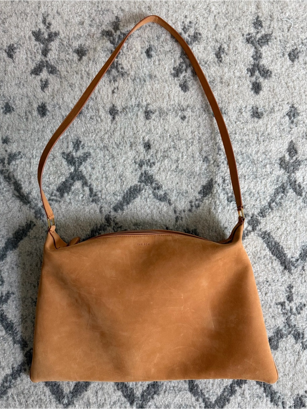 THE ROW Morgan Ginger Leather Shoulder Bag